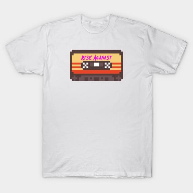 Rise Against 8bit cassette T-Shirt by terilittleberids